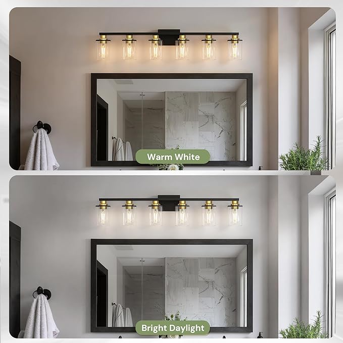 L LOHAS LED 6 Light Bathroom Light Fixtures, Vanity Lights - Image 5