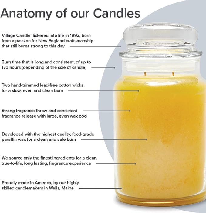 Village Candle Coffee Bean Glass Jar Scented Candle, 21.25 oz - Image 2
