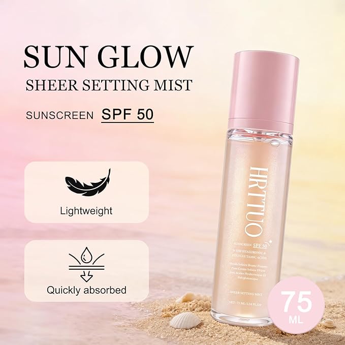 Sheer Setting Mist Sunscreen SPF 50, Makeup-Friendly Setting Mist - Image 3
