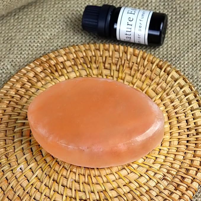 2 Pcs Leaf Shape Himalayan Salt Massage Stones Hot Massage Cold Massage Stones - Image 4