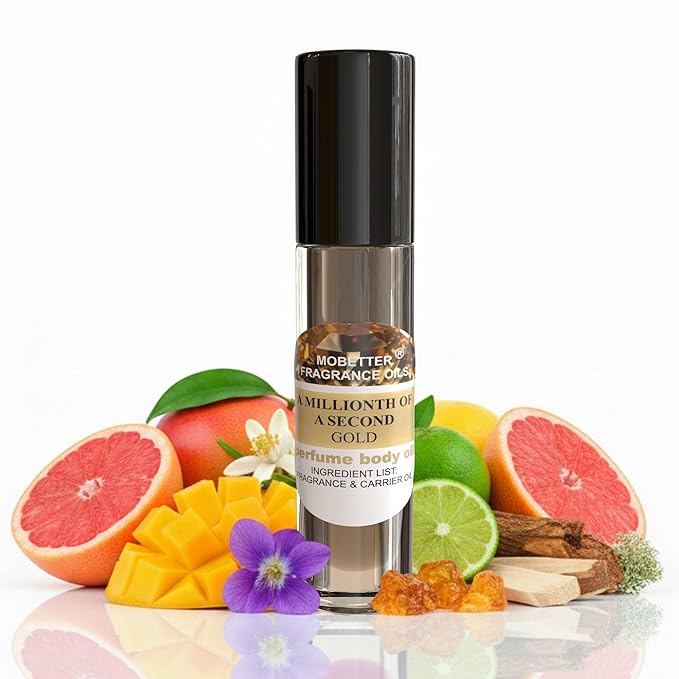 MOBETTER FRAGRANCE OILS A Millionth Of A Second Gold Perfume Women Body Oil by MOBETTERFRAGRANCEOILS