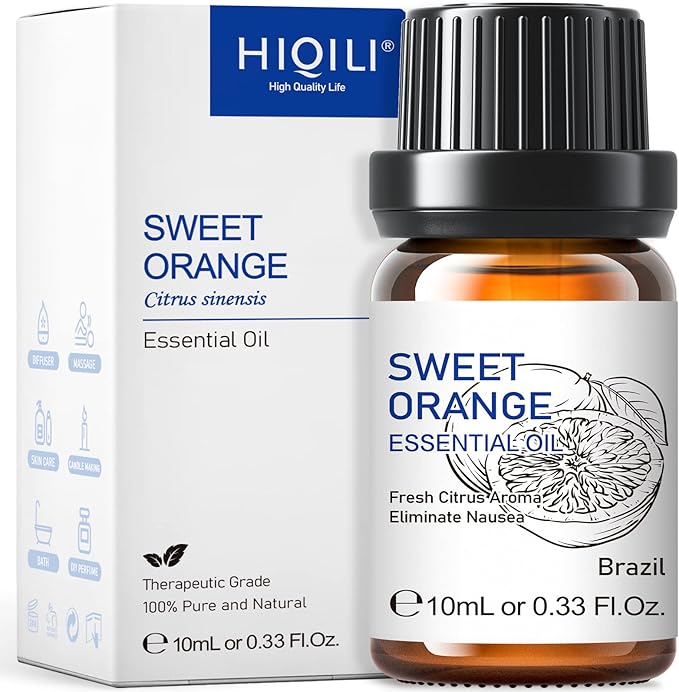 HIQILI Sweet Orange Essential Oil, 100% Pure Natural by HIQILI