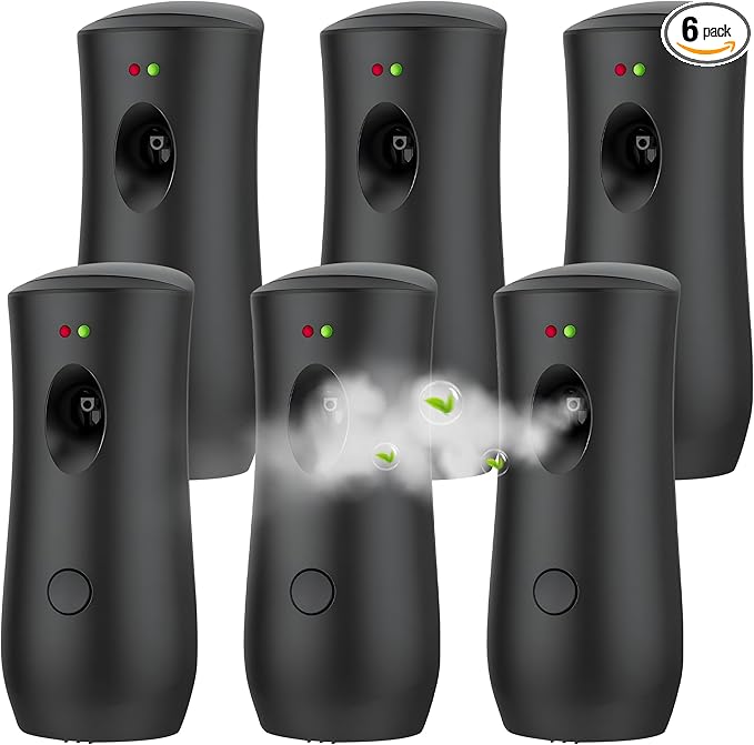 6 PACK Automatic Air Freshener Spray Dispenser Free Standing Wall Mounted by Unknown