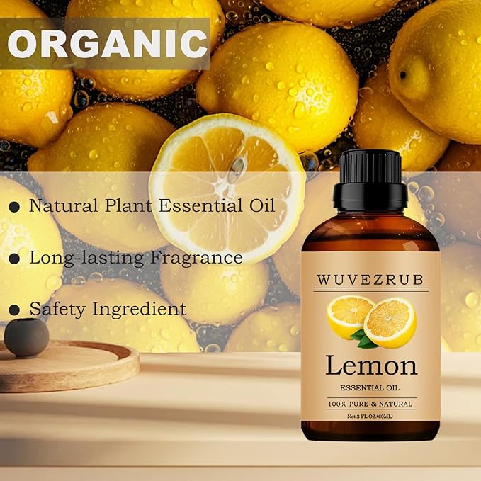 Lemon Essential Oils, 60ML Pure and Natural Essential Oil - Image 4