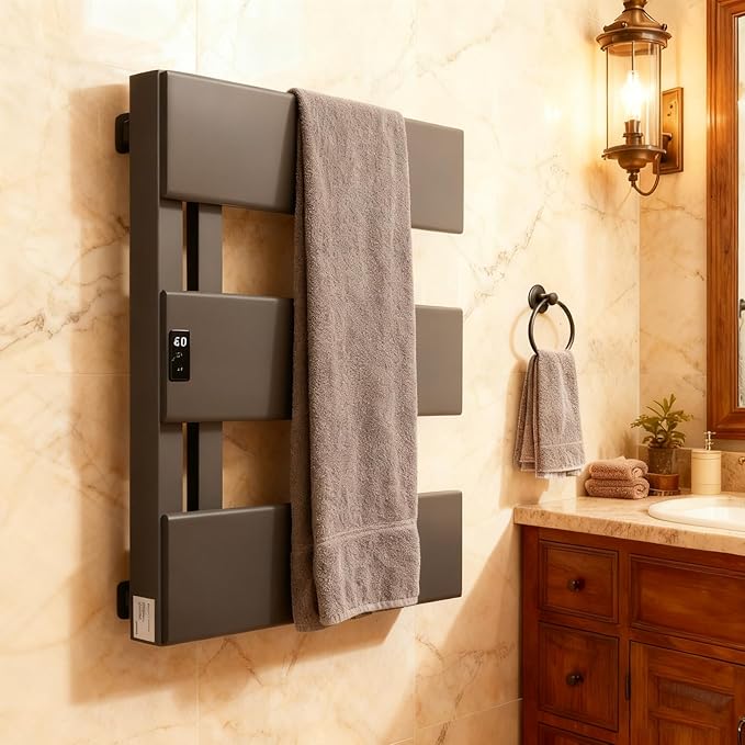 Verida Towel Warmer Rack, Support Hardwired and Plug-in, Wall-Mounted Electric - Image 10