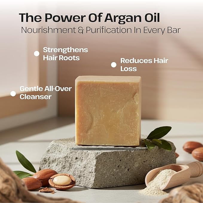Dr.Ancient Argan Soap Bar, Organic Soap Bars Handcrafted the Traditional Way - Image 7