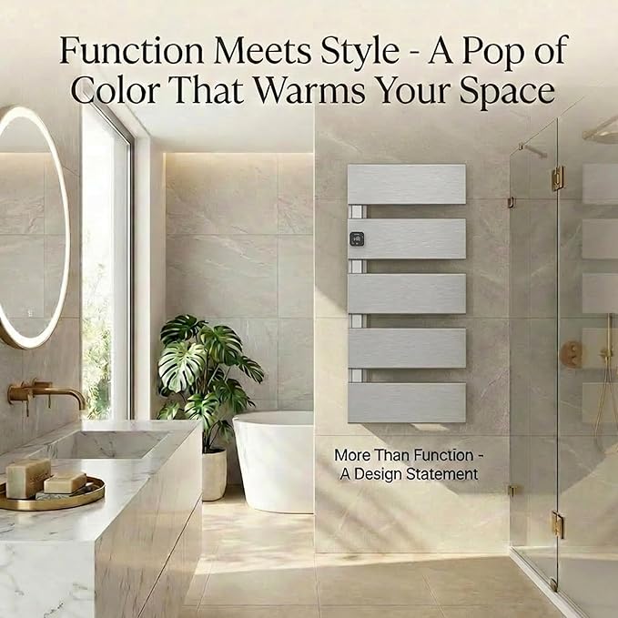 Electric Towel Warmer, Heated Towel Rack - Image 6