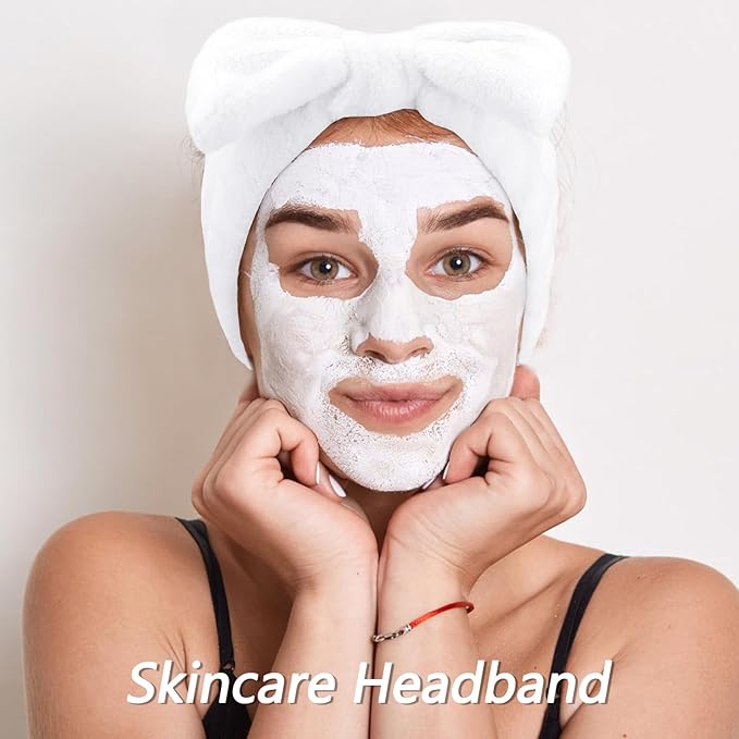 VELSCRUN Spa Headbands for Wash Face, Makeup Headband, Facial Skincare Headbands - Image 4
