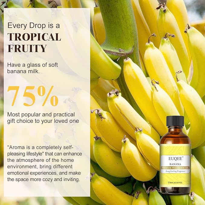 EUQEE 2.02 Fl oz Banana Fragrance Oil, Premium Fragrance Essential Oil - Image 7