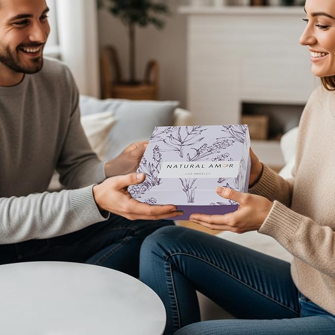 Natural Amor 5-Piece Lavender Spa Gift Set – Bath Bomb, Body Butter, Bar Soap - Image 7