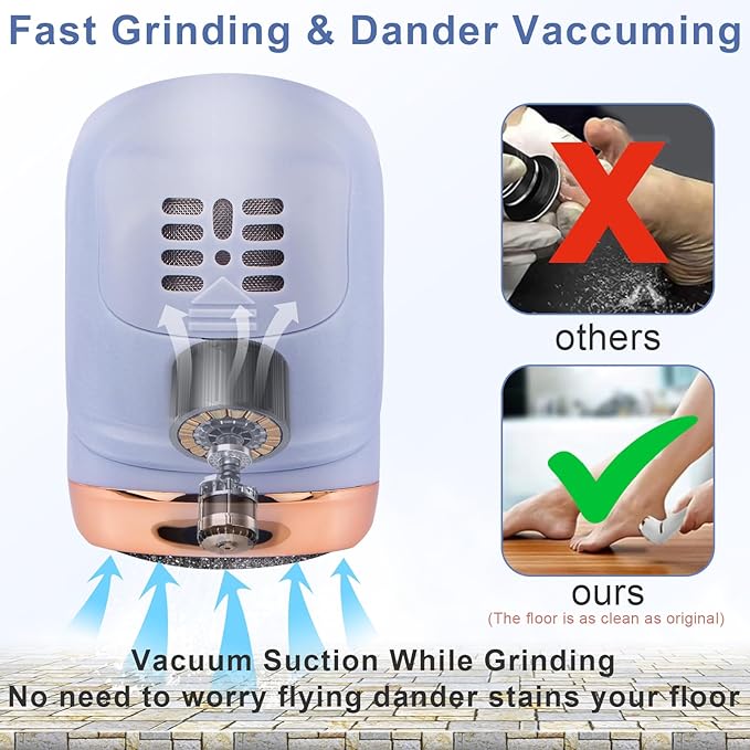 Electric Callus Remover for Feet, Portable Pedicure Kit Foot File Callus Remover - Image 2