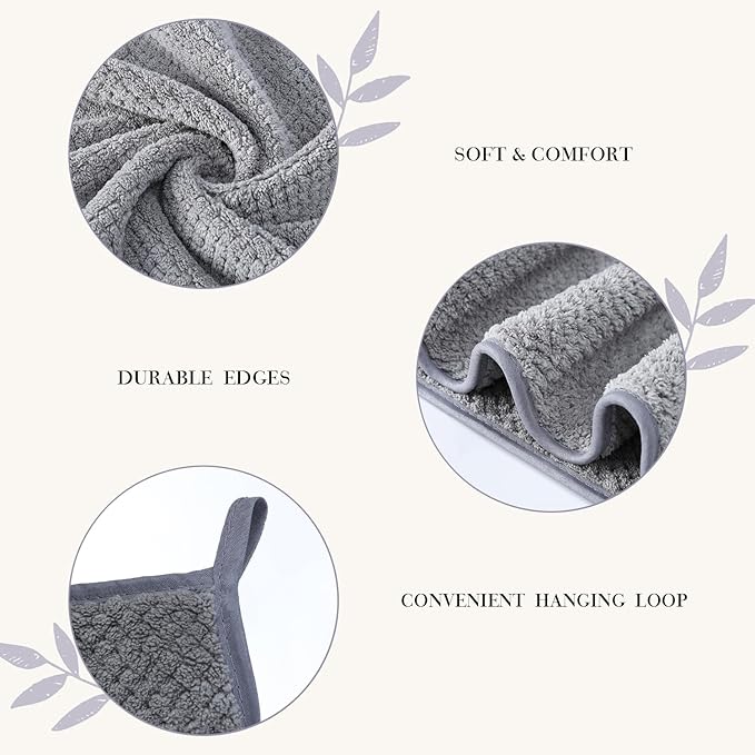 Soft Bath Towel Set of 4, Extra Large Microfiber Towels 35x70 in, Bath Towel - Image 5