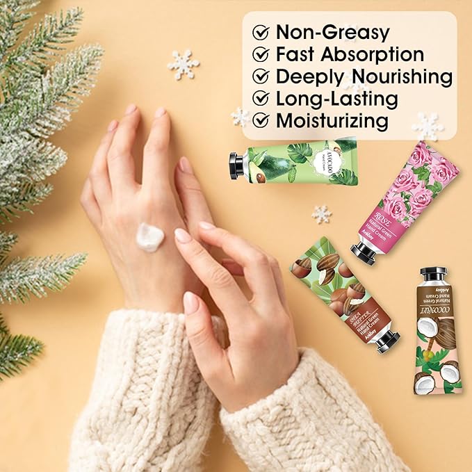 ANKOOY 12 Pack Hand Cream for Dry Cracked Hands, Mothers Day Gifts, Teacher - Image 3