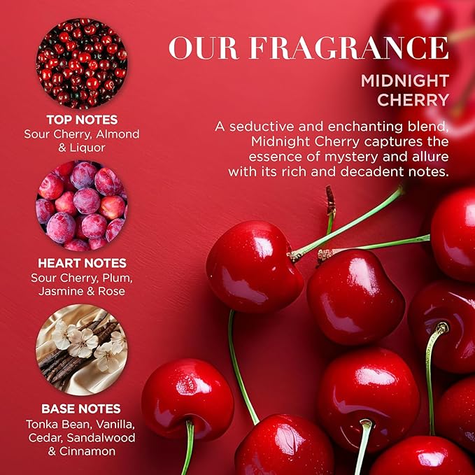 Baylis & Harding Midnight Cherry Luxury Pamper Present Gift Set - Image 4