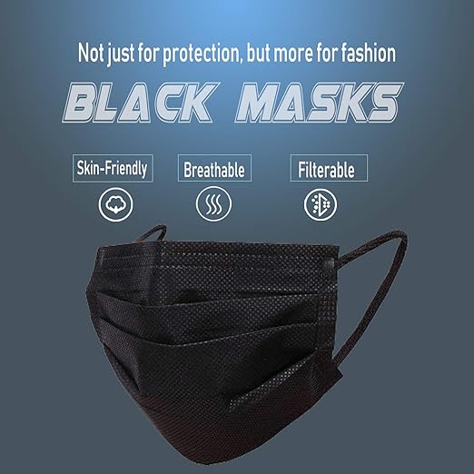 Wecolor 120 Pack Disposable Face Masks - Image 3