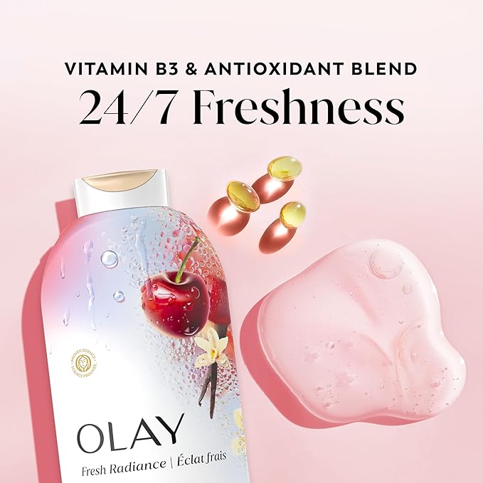 Olay Body Wash for Women, Fresh Radiance, 24/7 Skin-Loving Freshness, Visibly - Image 3