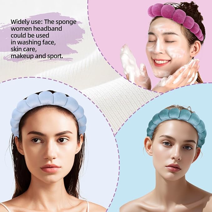 10 Pcs Velvet Cloth Spa Headbands - Image 5
