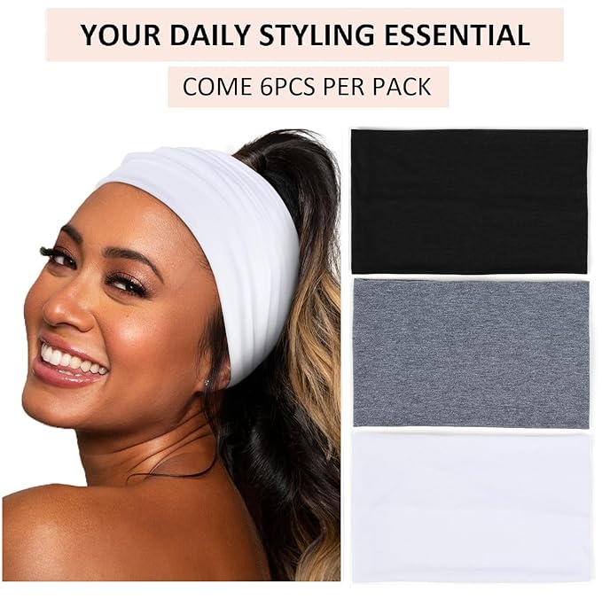 Wide Headbands for Women Non Slip Thick Large Head Bands for Women's Hair - Image 2