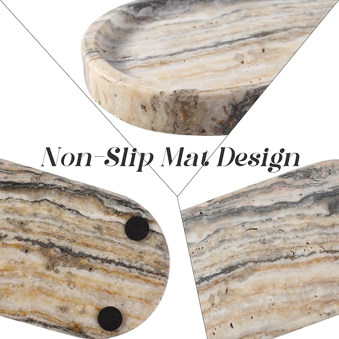 Koville 10"x5" Marble Vanity Tray - Image 4