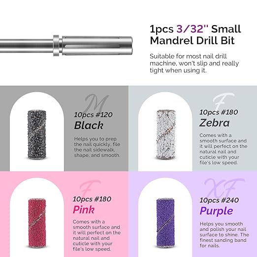 MelodySusie Nail Drill Bits, Nail Gel Polish Remover Tool - Image 5