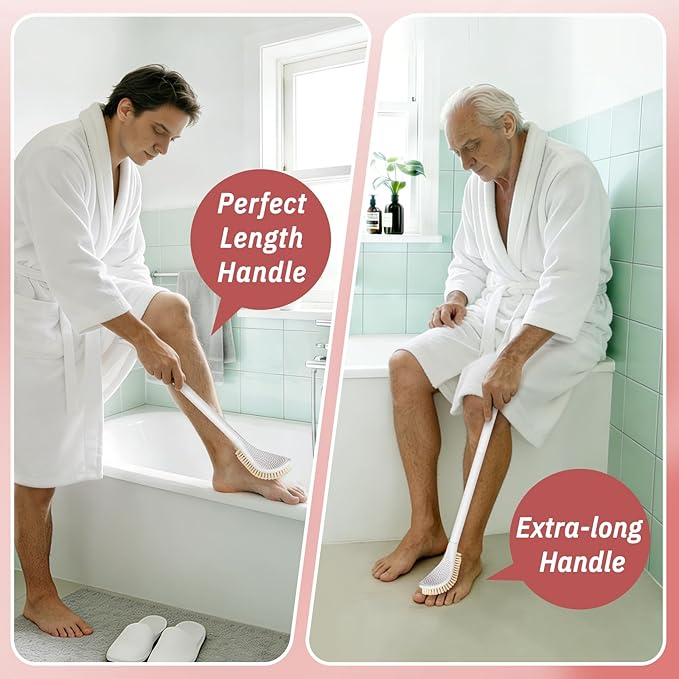 Foot Brush/Foot File/Silicone Body Scrubber Set, 3-in-1 Foot Scrubber - Image 6