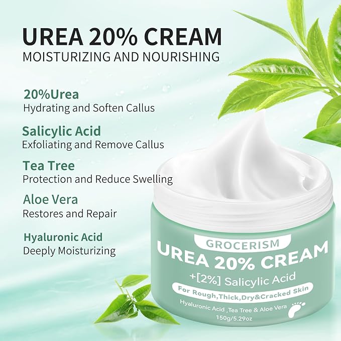 Urea Cream 20 Percent For Feet Plus 2% Salicylic Acid 150g || Foot Cream and - Image 2