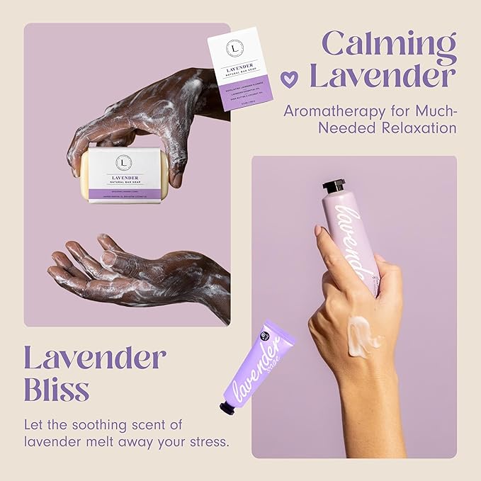 Unboxme Luxury Lavender Spa Gift Set – Relaxation Gift Basket & Care Package - Image 4