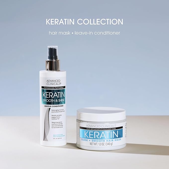 Advanced Clinicals Keratin Hair Mask Treatment, 12 Fl Oz, - Image 6
