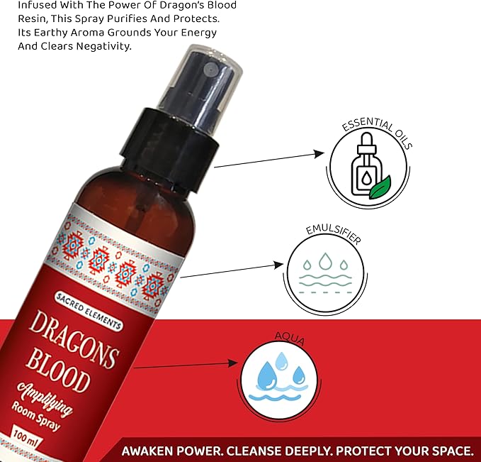 Sacred Element's Dragon's Blood Room Spray | Natural Purifying Mist - Image 3