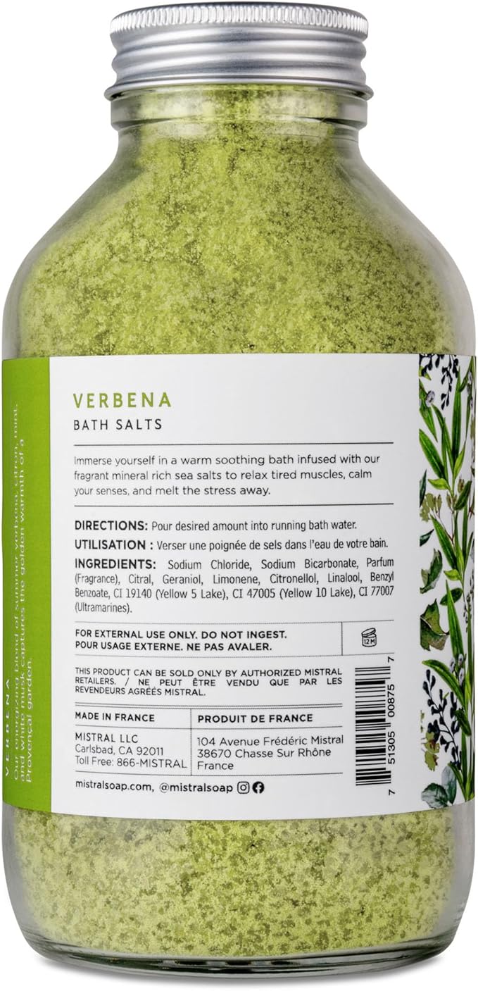 Mistral Bath Salt Mediterranean Sea, Lemon Verbena - Image 2