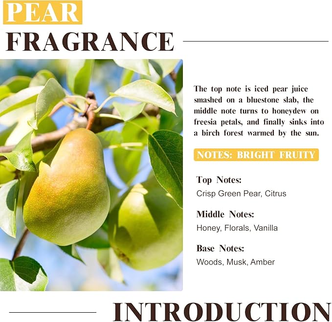 EUQEE Pear Fragrance Oil, Premium Fragrance Essential Oil 2.02 Fl oz - Image 3