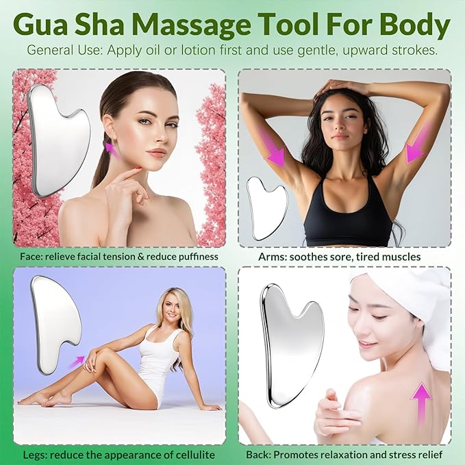 Gua Sha Facial Tool & V Line Lifting Mask - Image 3