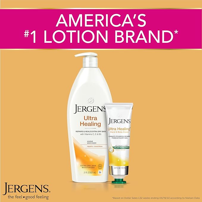 Jergens Ultra Healing Dry Skin Moisturizer, Travel Size Body and Hand Lotion - Image 7