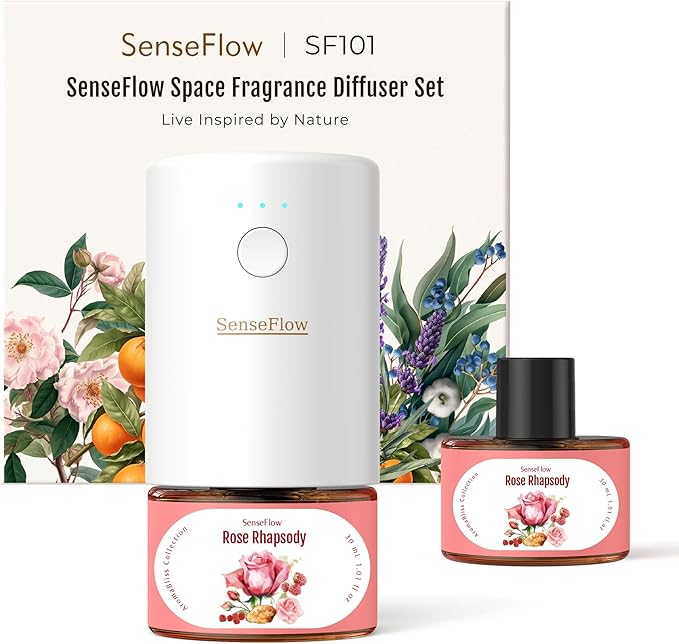 Plug-in Air Freshener for Home, Waterless Essential Oil Diffuser for Bedroom by SenseFlow