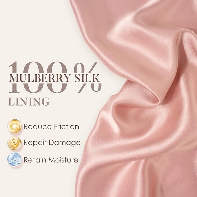 LULUSILK Mulberry Silk Bonnet for Sleeping Women, No More Frizzy Tangled Hair - Image 2