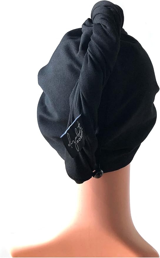 Elizabeth Roberts 100% Cotton T Shirt Hair Towel Wrap Plopping Essential Turban - Image 5