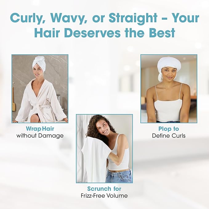 Hair RePear The Ultimate Hair Towel – Standard 21" x 44" Cotton Hair Towel - Image 4