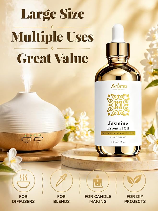 100% Pure Jasmine Essential Oil 4 fl oz - Image 5