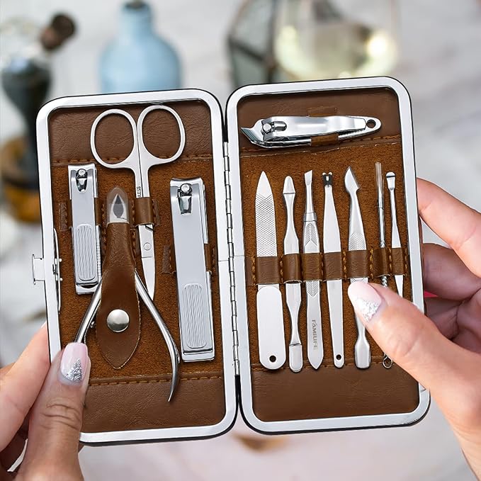 FAMILIFE Manicure Set, Professional Nail Kit Nail Clipper Set, - Image 8