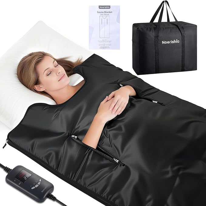Portable Sauna Blanket for Home, Full Body Heating Wrap for Relaxation and Detox by Noerishia