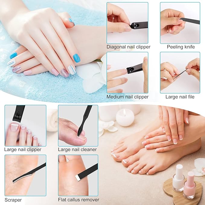 Nail Clippers Sets High Precisio Stainless Steel Nail Cutter Pedicure Kit Nail - Image 5