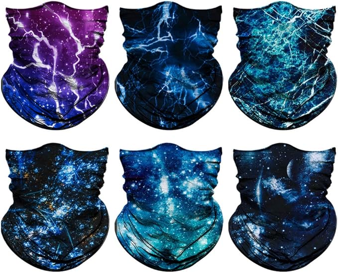 Venswell Neck Gaiter Face Mask Men Women, Seamless Bandana Rave Face Cover by Venswell