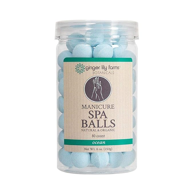 Ginger Lily Farms Botanicals Manicure Spa Balls Ocean, Manicure Soak Balls by GingerLilyFarms