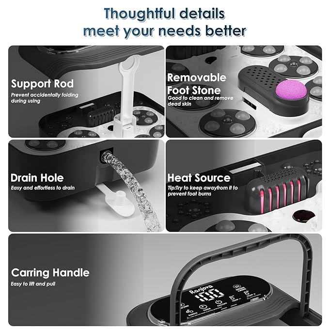 Ranjova Collapsible Foot Spa Electric Rotary Massage, Foot Bath - Image 5