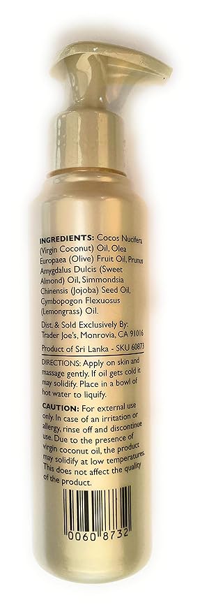 Trader Joes Lemongrass Coconut Body Oil - Image 2