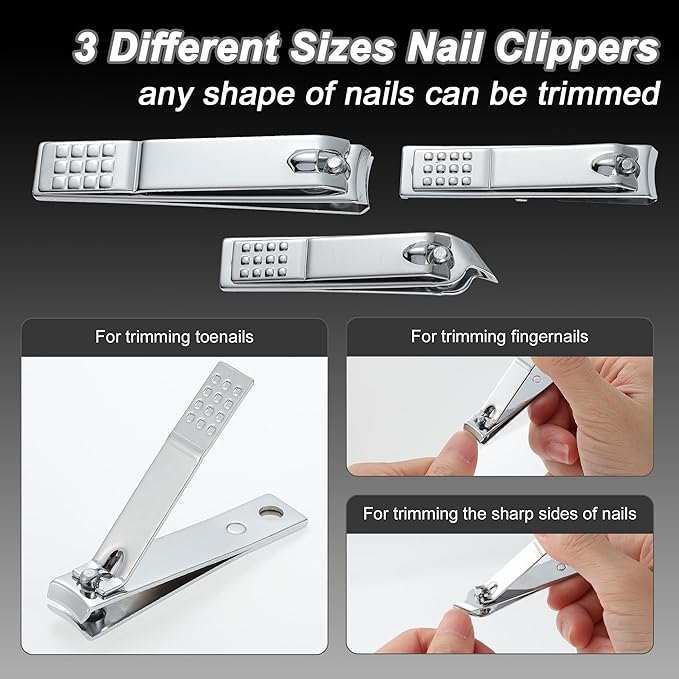 VOCOSTE Toenail Care Kit 13-Piece Ingrown Toenail Tools, Professional Grooming - Image 3