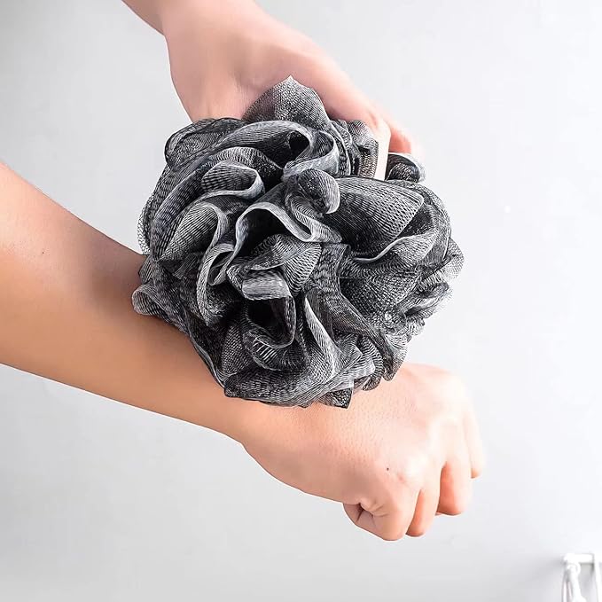 Darkblue Bath Shower Loofah Sponge, Skin Care Men Women Bathing Accessories 50g - Image 4