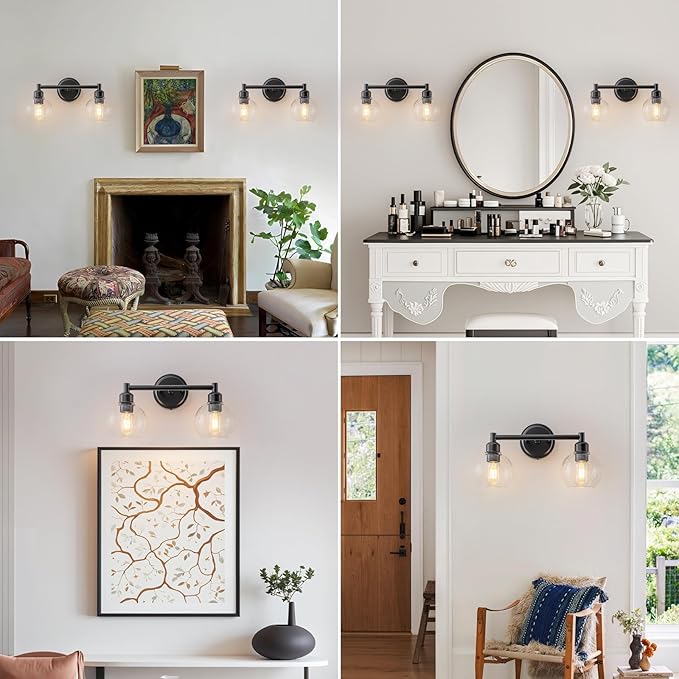 Bathroom Light Fixtures, 2-Light Modern Bathroom Vanity Light, Wall Lights Over - Image 7