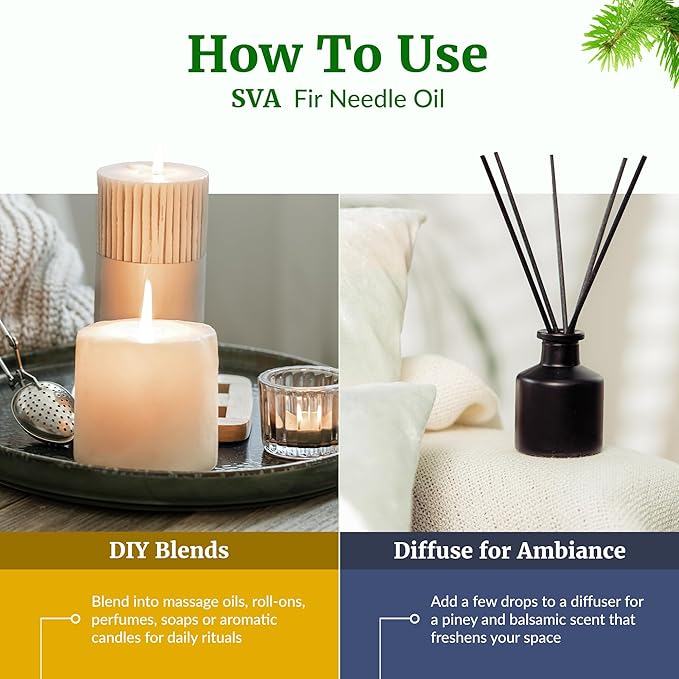 SVA Fir Needle Essential Oil – 4 Fl Oz – 100% Natural Fir Needle Oil - Image 6