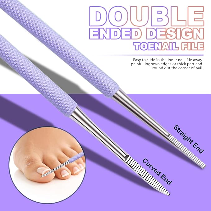 Teenitor Upgraded Ingrown Toenail File and Lifters, Pedicure Tools - Image 4